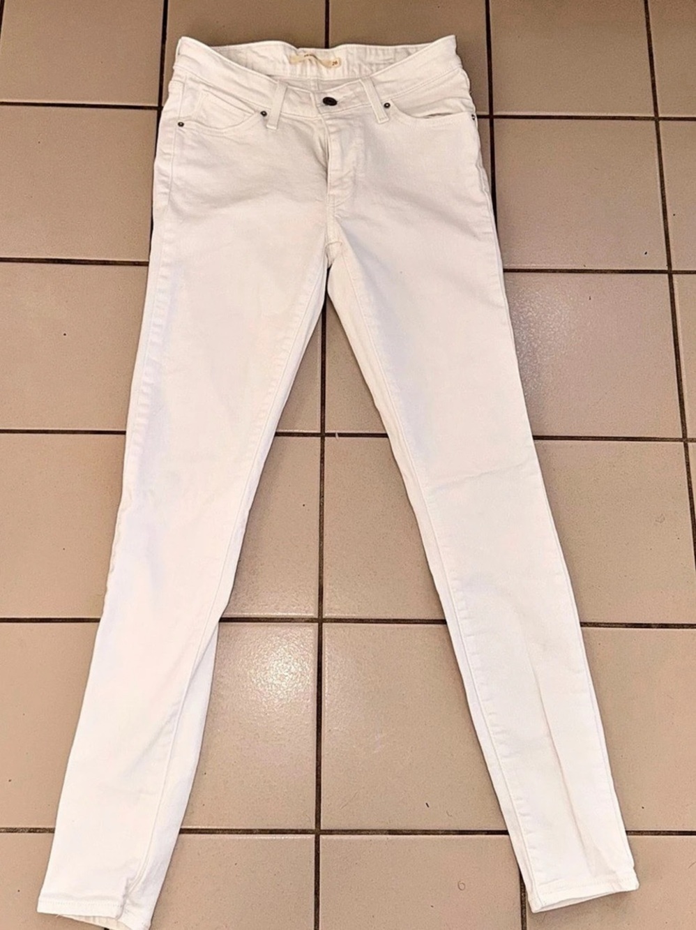 Levi's 711 Skinny Jeans White Waist 26